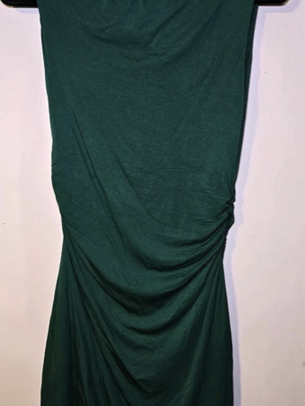 Ruched Green Midi Dress Like New
